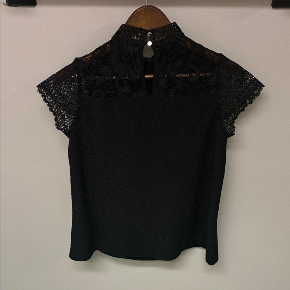 Dark Romance Lace Blouse Medium WhimsyGoth Witchy 20s Vampire Black Glam Siren - Picture 8 of 10